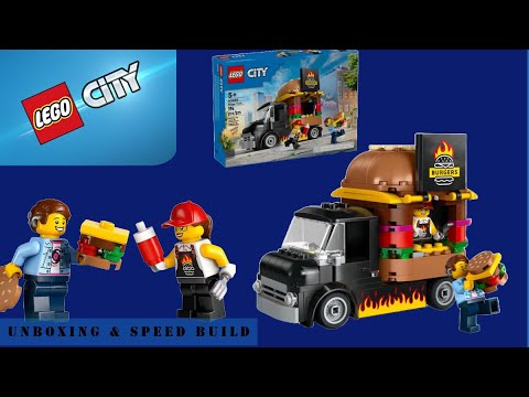LEGO City Burger Truck 60404 Unboxing & Speed Build