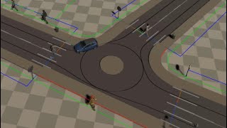 Crossroad and roundabout simulation (Unity3d, C#, #madewithunity, Country of Cities game)