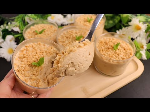 3 ingredients dessert Recipe! No sugar! no flour! no oven! in 5 minutes ! very delicious! keto