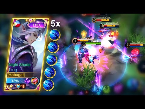 LING FAST ULTI COMBO (WTF INSANE SPEED!?) LING BEST BUILD + PERFECT ROTATION - MLBB