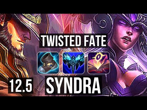 TWISTED FATE vs SYNDRA (MID) | Rank 6 TF, 1.2M mastery, 500+ games, 3/2/7 | BR Challenger | 12.5