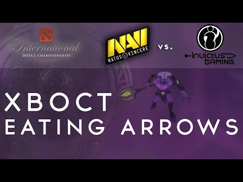 Xboct eating arrows vs. IG @ TI4 Group Stage