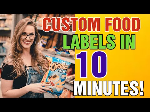 , title : 'Custom Labels for Food packaging [ Custom food allergy Label Maker ] Frozen Food labels'