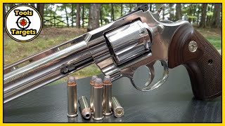 Video: Colt Target Python 4.25 tum .357 Magnum Rostfri