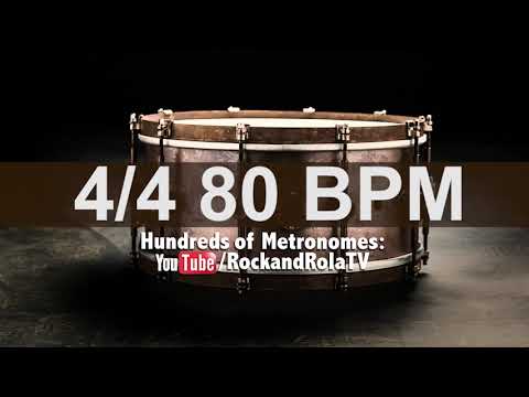 🔴 80 BPM Snare Metronome