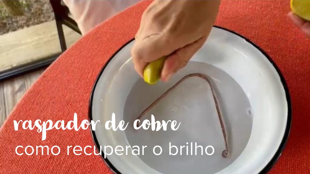Como recuperar o brilho do raspador de língua cobre Ayurveda