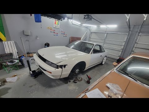 240sx s13 5 lug conversion pt.2 (Front hubs)