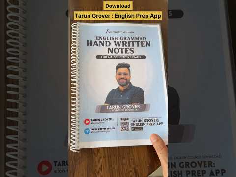 Hand Written Notes (E-Book) with Complete Course #english #notes #youtubeshorts #viral