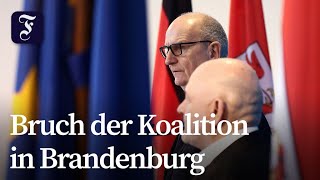 SPD beendet Koalition mit BSW in Brandenburg