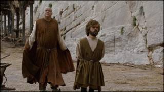 Game of Thrones S6E01 - Tyrion and Varys walk through the streets of Meereen