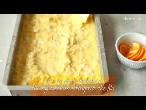 Greek Orange Filo Cake