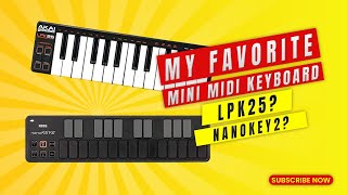 Video thumbnail for Akai LPK25 vs Korg Nanokey2 - My Favorite Mini Midi Keyboard by Lion Tech X