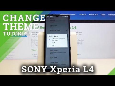 How to Change Theme in SONY Xperia L4 – Change Menu Look