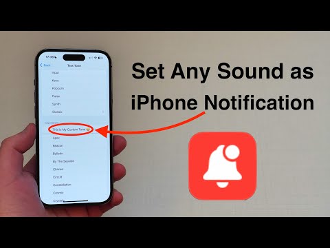 How to set ANY Sound as iPhone Notification - Free and No Computer!
