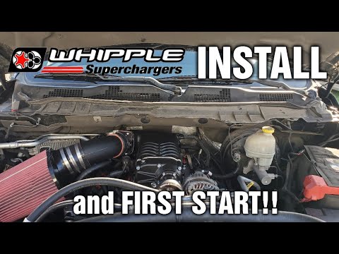 FINALLY INSTALLED MY WHIPPLE supercharger on my Cammed Ram!!