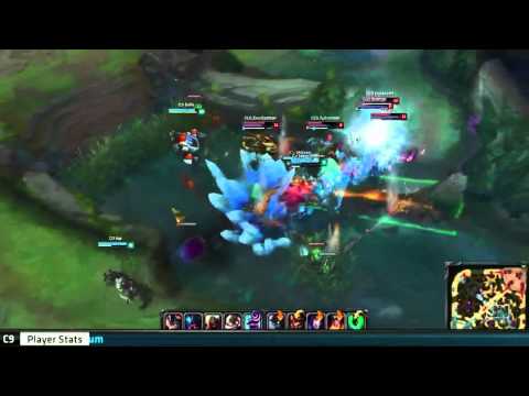 Zirene braking down CLG vs C9 Team Fight