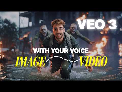 How To Use Your Voice In Google VEO 3: IMAGE to VIDEO (FAST)