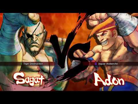 Super Street Fighter 4 Arcade Edition: Sagat Vs Adon (Japanese)