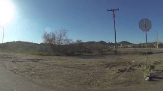 preview picture of video 'Leaving Sells, Arizona Indian Village, Passenger View, 6 March 2015, GP027545'