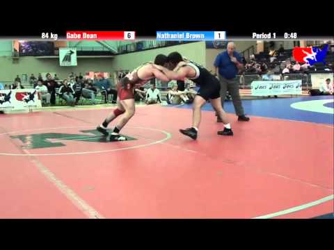 Gabe Dean vs. Nathaniel Brown at 2013 ASICS University Nationals - FS