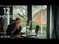 12 Hour LIVE Study With Me Cozy UK Ambience Custom Pomodoro Timer Deep Work Mode