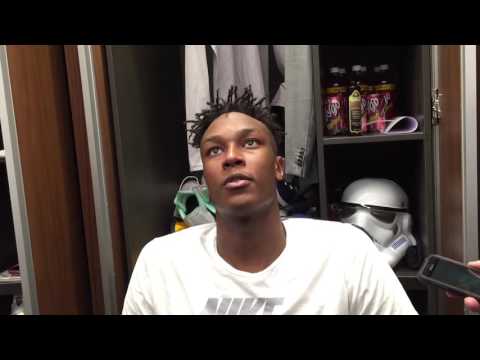 Myles Turner on the final play in regulation vs Cleveland