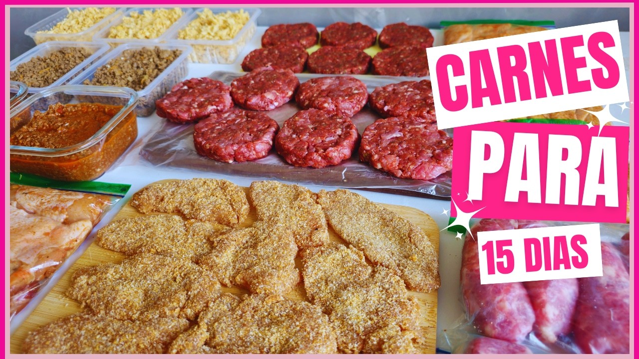 ORGANIZING MEAT FOR 15 DAYS | Practical frozen foods for the freezer