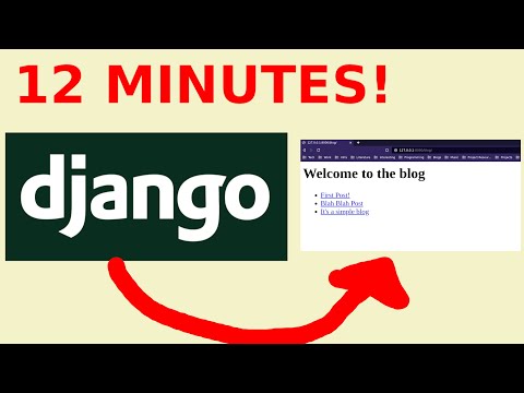 Making a Django website in 12 MINUTES