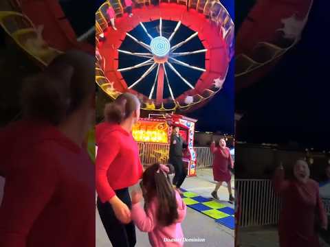 Unexpected moment🚨 - carnival rides collapse.