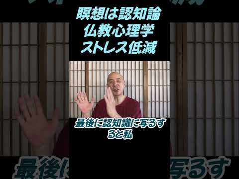 仏教学科 瞑想は認知論なんですね、仏教心理学なんですよ#切り抜き＃ヨガ＃健康#仏教＃瞑想＃マインドフルネス