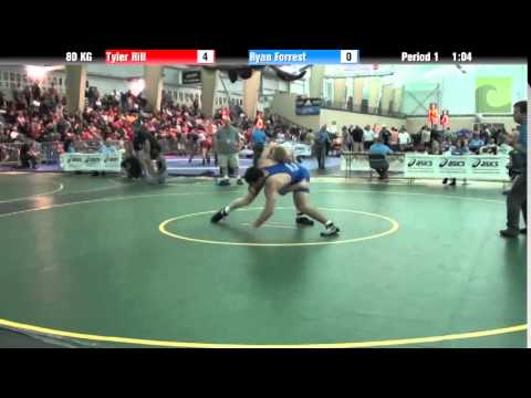 Men`s Freestyle 80 KG Tyler Rill vs. Ryan Forrest