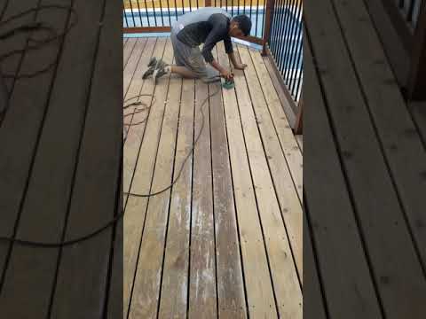 Deck Sanding before staining
