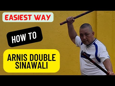 EASIEST WAY to Learn STANDARD SINAWALI Double Sticks #kali #arnis #eskrima XirDong #fma