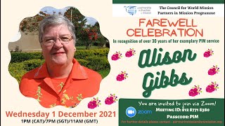 Alison Gibbs Farewell