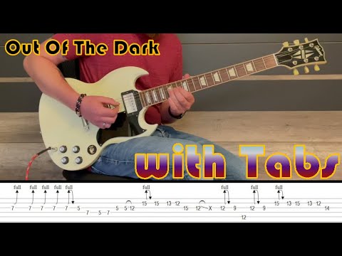 Falco - Out Of The Dark Guitar Solo (with Tabs) #easy #guitar #lead #solo