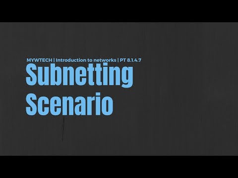 Packet Tracer PT 8.1.4.7 | Cisco ITN | Subnetting Scenario