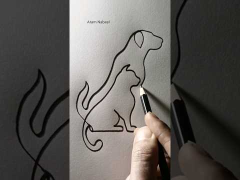 A quick drawing of the most beautiful living beings #aram_nabeel