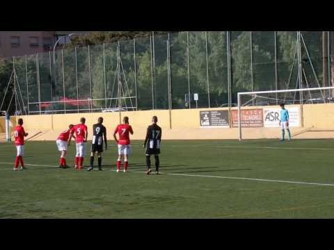 Penalty de Adama Fofana. FC Cartagena B - CD Lumbreras