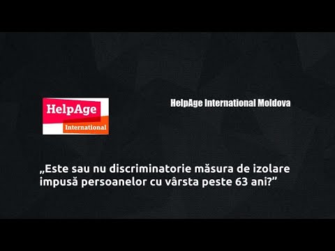 „Este sau nu discriminatorie măsura de izolare impusă persoanelor cu vârsta peste 63 ani?”