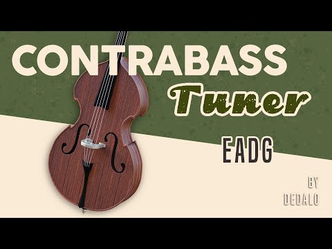 Fast CONTRABASS / DOUBLE BASS Tuner | Standard Tuning EADG by Dedalo