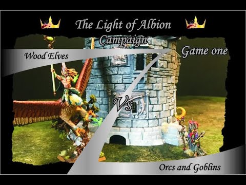 The Light of Albion Campaign - Game 1 - Wood Elves Vs Goblins