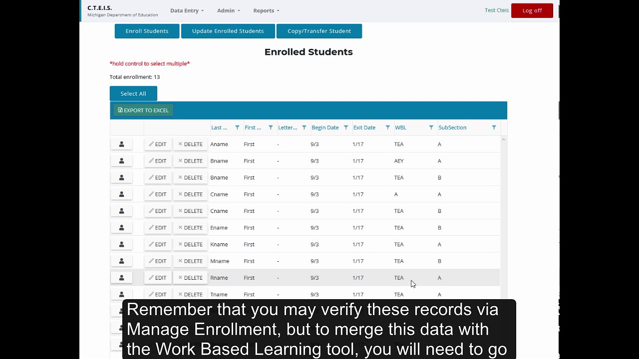 Work Based Learning 05: Import WBL Experiences by Course