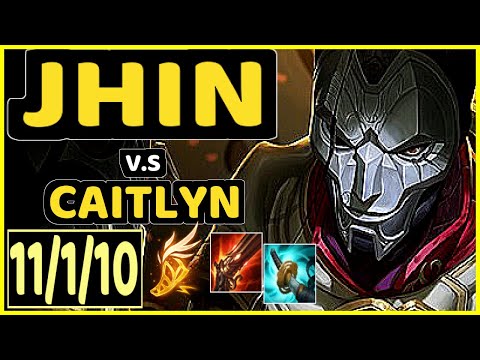 COMP (JHIN) vs CAITLYN - 11/1/10 KDA BOTTOM ADC GAMEPLAY - EUW Ranked MASTER