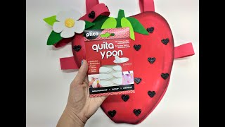 Disfraz de fresa con Goma E.V.A y adhesivos Plico