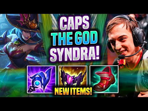 CAPS IS A GOD WITH SYNDRA NEW ITEMS! - G2 Caps Plays Syndra MID vs Qiyana! | Preseason 2022