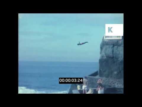 1970s, 1980s Mexico, Acapulco Cliff Diver