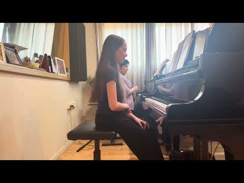 Lesson with Tamar, 12 y.o.                                           Mozart Sonata in G Major 