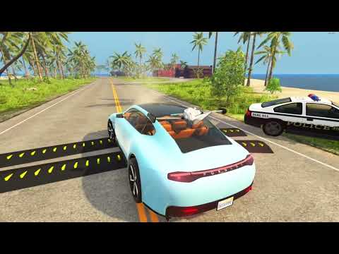 SUV & Cars vs Container Bridge vs Lava River from Volcano - BeamNG.Drive - Compilation Best of 2021
