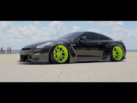 Liberty Walk Bagged Nissan GTR Black Edition! (4K) - XN WORKS [cut byGTR]