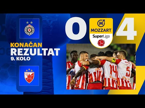 Mozzart Bet Super liga 2024/25 - 9.Kolo: PARTIZAN – CRVENA ZVEZDA 0:4 (0:2)